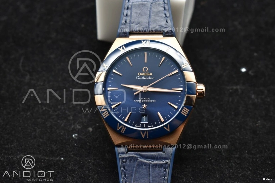 Blue On Clone 1:1 A8900 Super Constellation YG Strap Blue Gummy Dial Ceramic Edition Best VSF Blue 0304